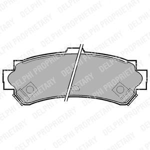 Тормозные колодки Delphi LP1012