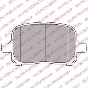 Комплект тормозных колодок, дисковый тормоз Delphi LP1144