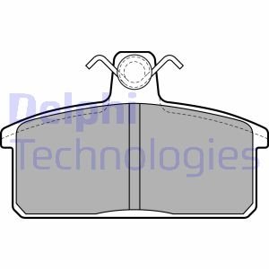 Тормозные колодки, дисковые. Delphi LP1201