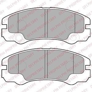 Тормозные колодки Delphi LP1552