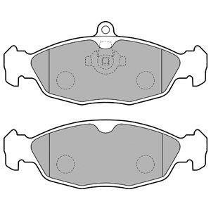Гальмівні колодки, дискове гальмо (набір) Delphi LP1755