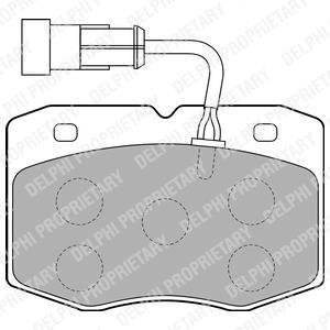Комплект тормозных колодок, дисковый механизм Delphi LP1776