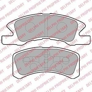 Гальмівні колодки, дискове гальмо (набір) Delphi LP1918