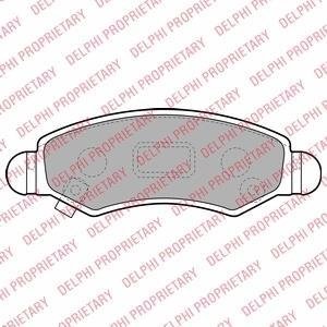 Тормозные колодки, дисковый тормоз (набор) Delphi LP1919
