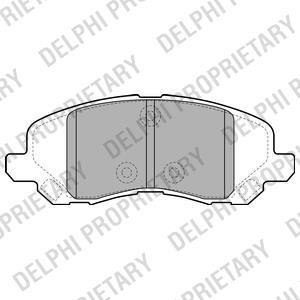 Тормозные колодки, дисковый тормоз (набор) Delphi LP2038