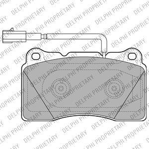 Тормозные колодки, дисковые. Delphi LP2221