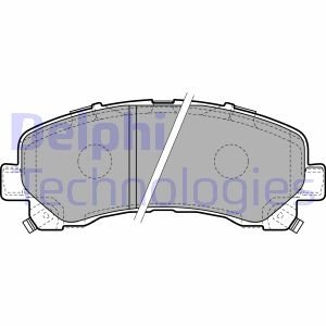 Комплект тормозных колодок, дисковый тормоз Delphi LP2229