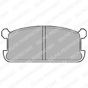 Тормозные колодки, дисковый тормоз (набор) Delphi LP286