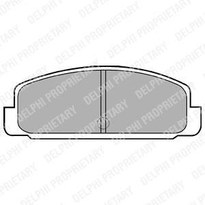 Тормозные колодки, дисковый тормоз (набор) Delphi LP401 (фото 1)