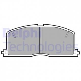 Комплект тормозных колодок, дисковый тормоз Delphi LP460 (фото 1)