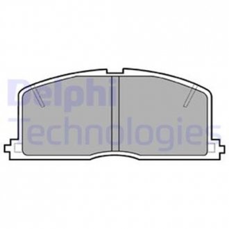 Комплект тормозных колодок, дисковый тормоз Delphi LP460