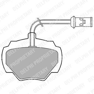 Тормозные колодки, дисковый тормоз (набор) Delphi LP475