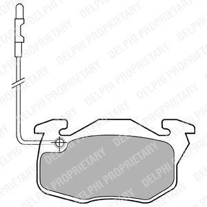 Гальмівні(тормозні) колодки Delphi LP490