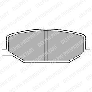 Тормозные колодки, дисковый тормоз (набор) Delphi LP527