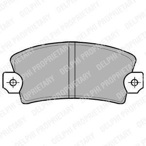 Гальмівні колодки, дискове гальмо (набір) Delphi LP56