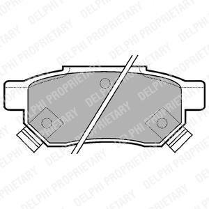 Тормозные колодки, дисковый тормоз (набор) Delphi LP625
