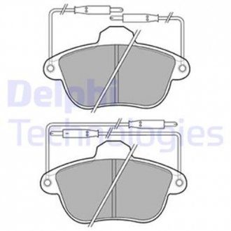 Гальмівні(тормозні) колодки Delphi LP741 (фото 1)