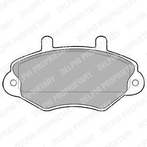 Тормозные колодки, дисковый тормоз (набор) Delphi LP767