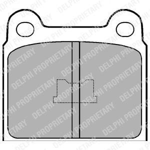 Тормозные колодки Delphi LP76