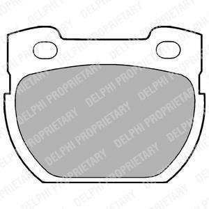 Тормозные колодки Delphi LP777