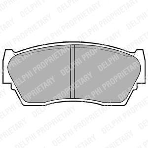 Гальмівні колодки, дискове гальмо (набір) Delphi LP783 (фото 1)