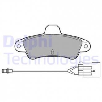 Тормозные колодки Delphi LP853