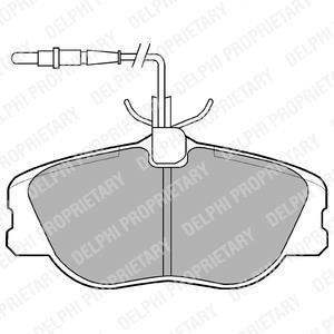 Тормозные колодки Delphi LP909