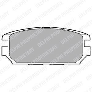 Тормозные колодки, дисковый тормоз (набор) Delphi LP921