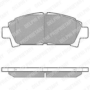 Тормозные колодки, дисковый тормоз (набор) Delphi LP940 (фото 1)