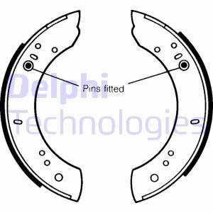 Тормозные колодки, барабанные Delphi LS1072