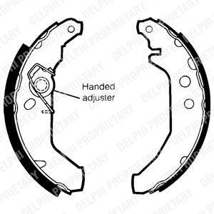 Барабанные(тормозные) колодки Delphi LS1435