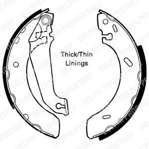 Барабанні(тормозні) колодки Delphi LS1617