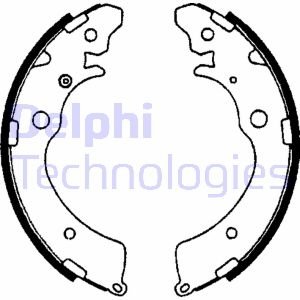 Тормозные колодки, барабанные Delphi LS1641