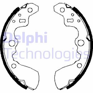 Тормозные колодки, барабанные Delphi LS1710