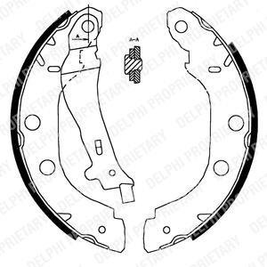 Барабанные(тормозные) колодки Delphi LS1828