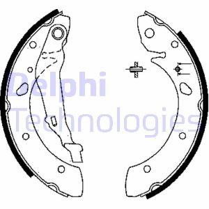 Тормозные колодки, барабанные Delphi LS1843