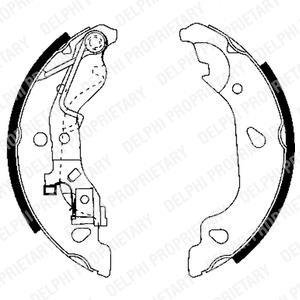 Барабанные(тормозные) колодки Delphi LS1859