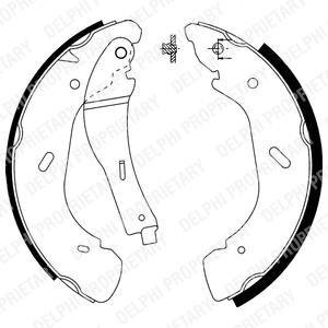 Барабанные(тормозные) колодки Delphi LS1914