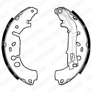 Барабанні(тормозні) колодки Delphi LS1981