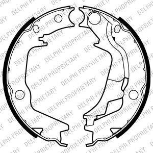 Гальмівні колодки ручного гальма Delphi LS2011