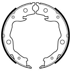 Барабанные тормозные колодки Delphi LS2116