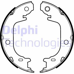 Тормозные колодки, барабанные Delphi LS2122