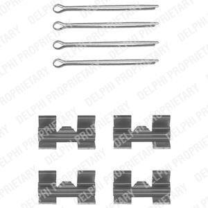 Ремкомплект тормозных колодок Delphi LX0032