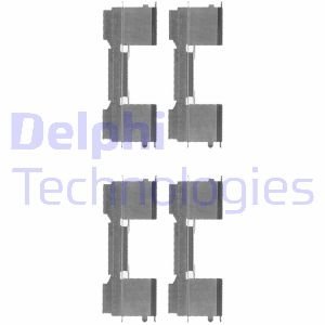 Комплектующие, колодки дискового тормоза Delphi LX0478