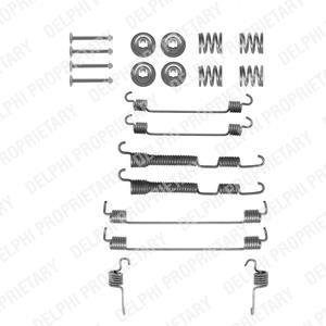 Ремкомплект барабанных колодок (тормозных) Delphi LY1270