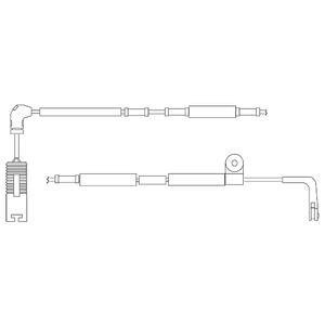 Контрольний контакт, контроль шару гальмівних колодок Delphi LZ0196
