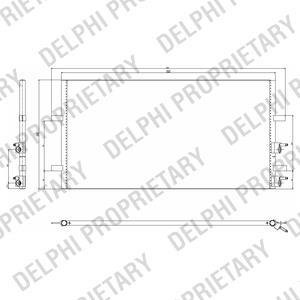 Конденсатор, кондиционер Delphi TSP0225640