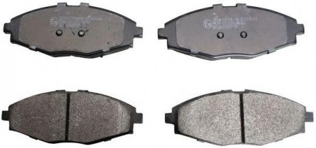 Тормозные колодки, дисковый тормоз (набор) Denckermann B110141 (фото 1)
