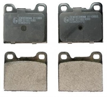 Тормозные колодки, дисковый тормоз (набор) Denckermann B110863 (фото 1)