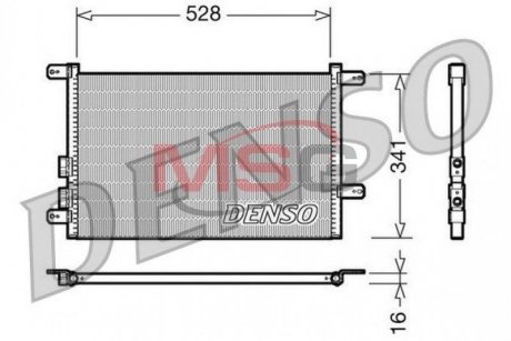 Радиатор кондиционера DENSO DCN01003